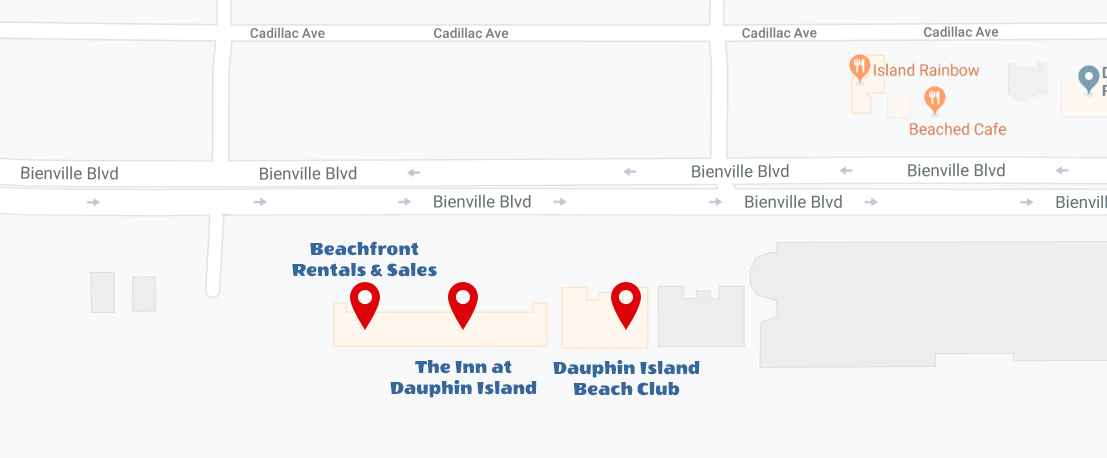 Dauphin Island BeachFront Rental Sales Location